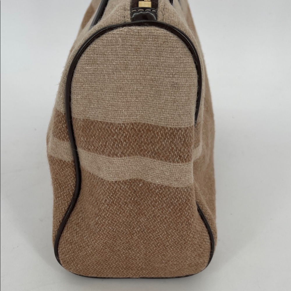 NWOT Coach Signature Stripe Wool Satchel — Style #F24784 - Picture 4 of 12